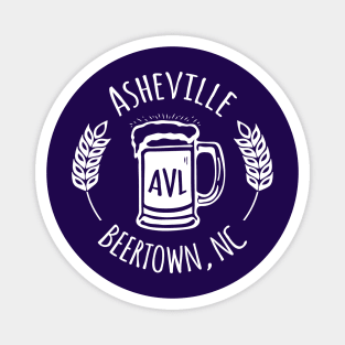 Beertown Asheville, NC - WO on Purple 03 Magnet